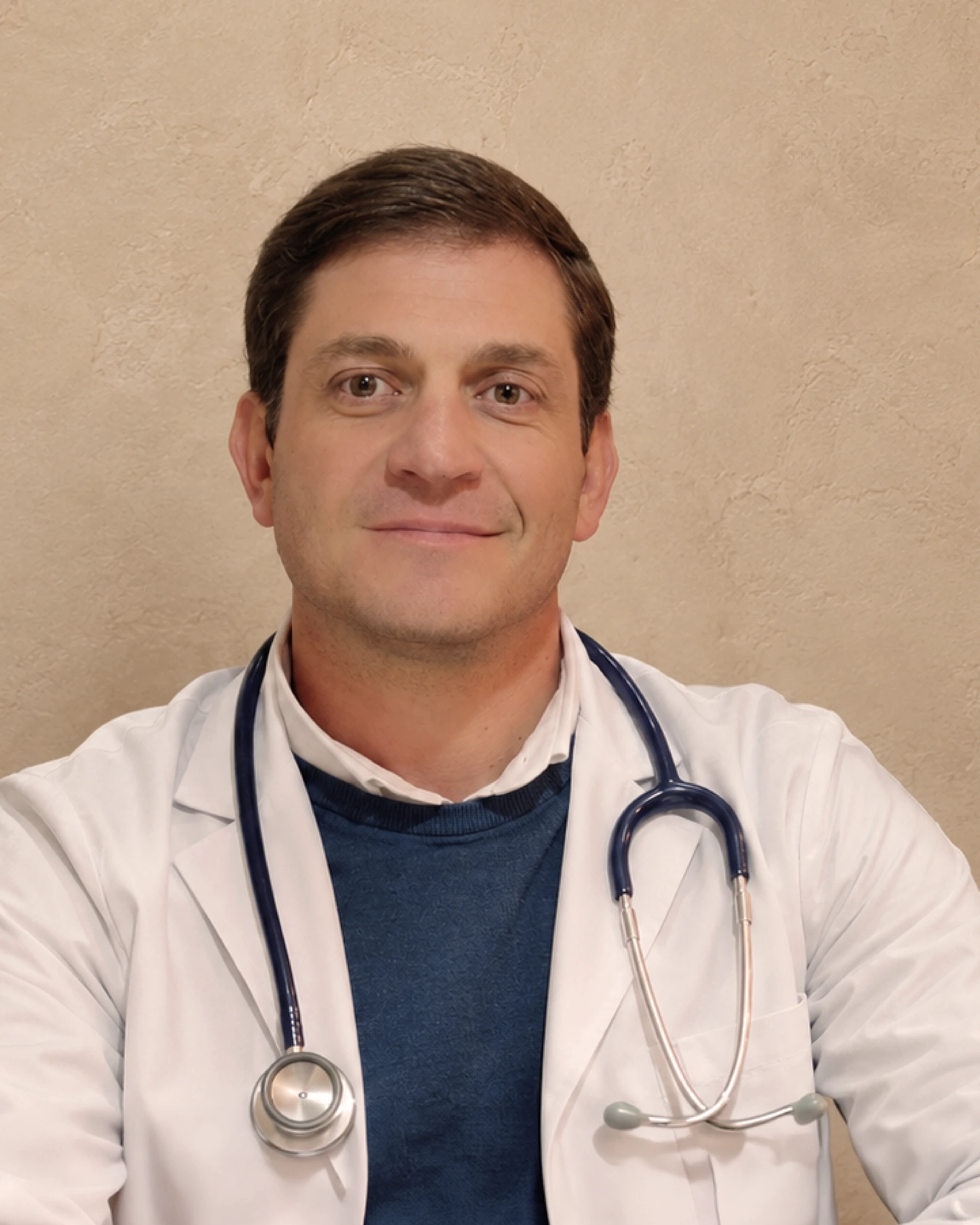 Retrato de Dr. Bernabé Loutayf Terán, clínica médica.